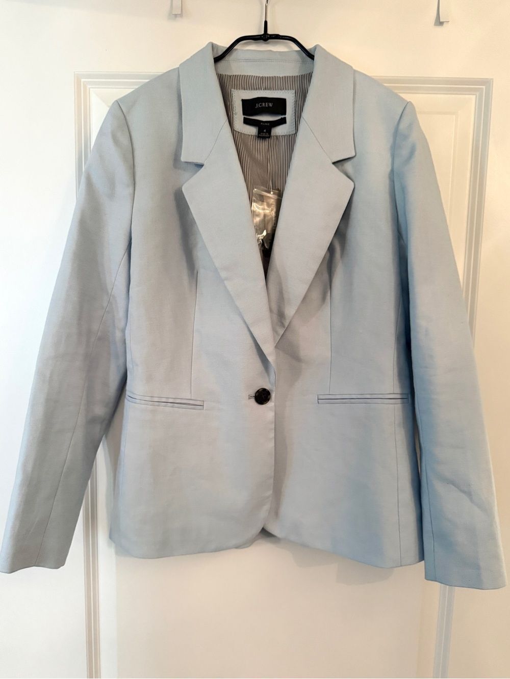 J. Crew Parke Light Blue Linen Blend Blazer New